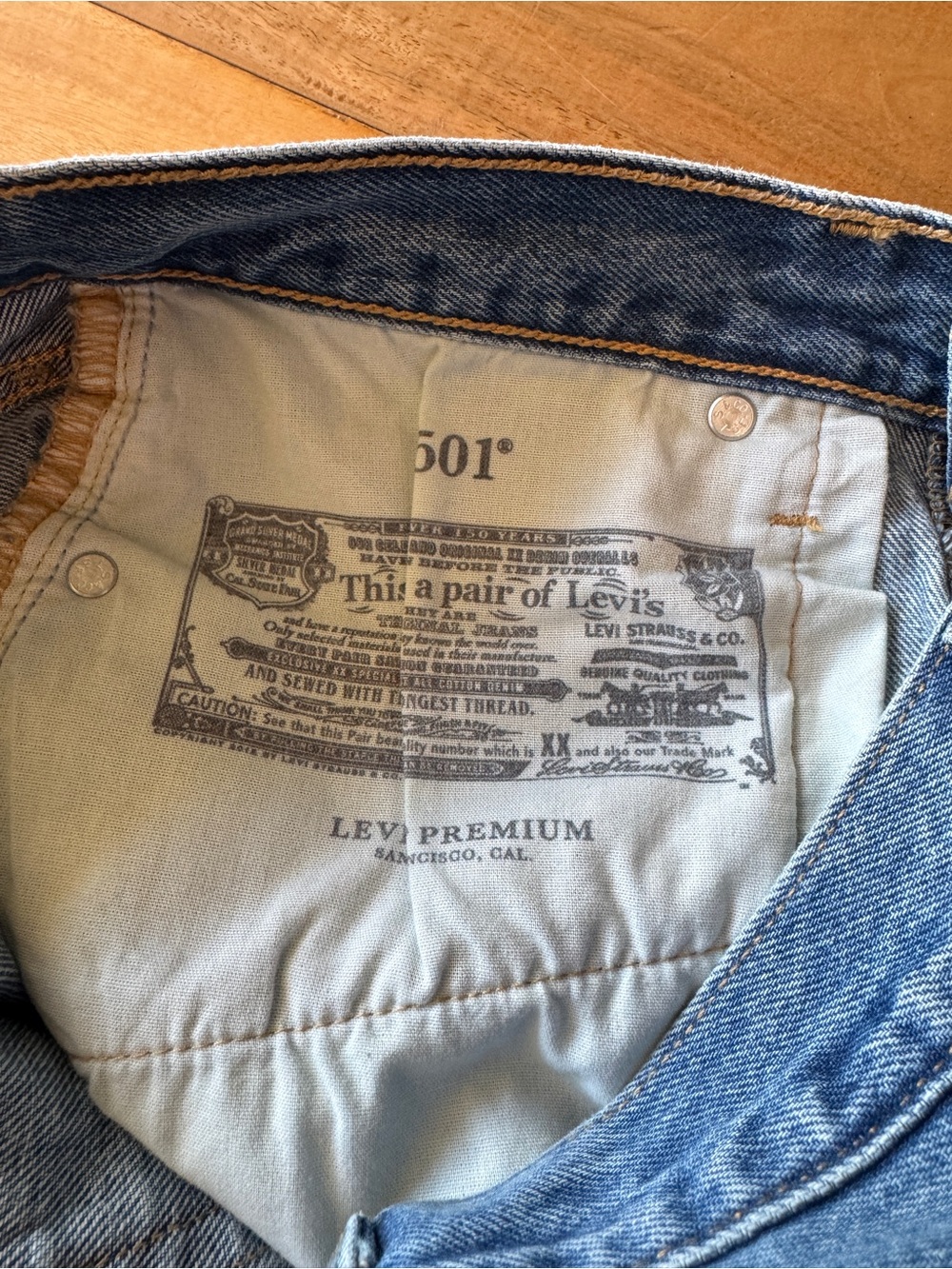 Levi's Classic Blue Straight-Leg Jeans - Picture 4 of 11